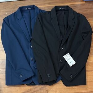 Zara Classic Navy or Black Blazers Size L! NWT!